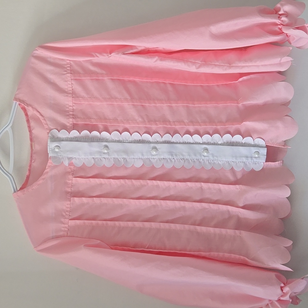 Vintage pink pleated top, the cutest!!!!